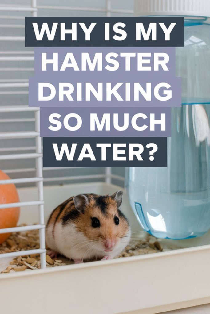 hamster drinking so much water